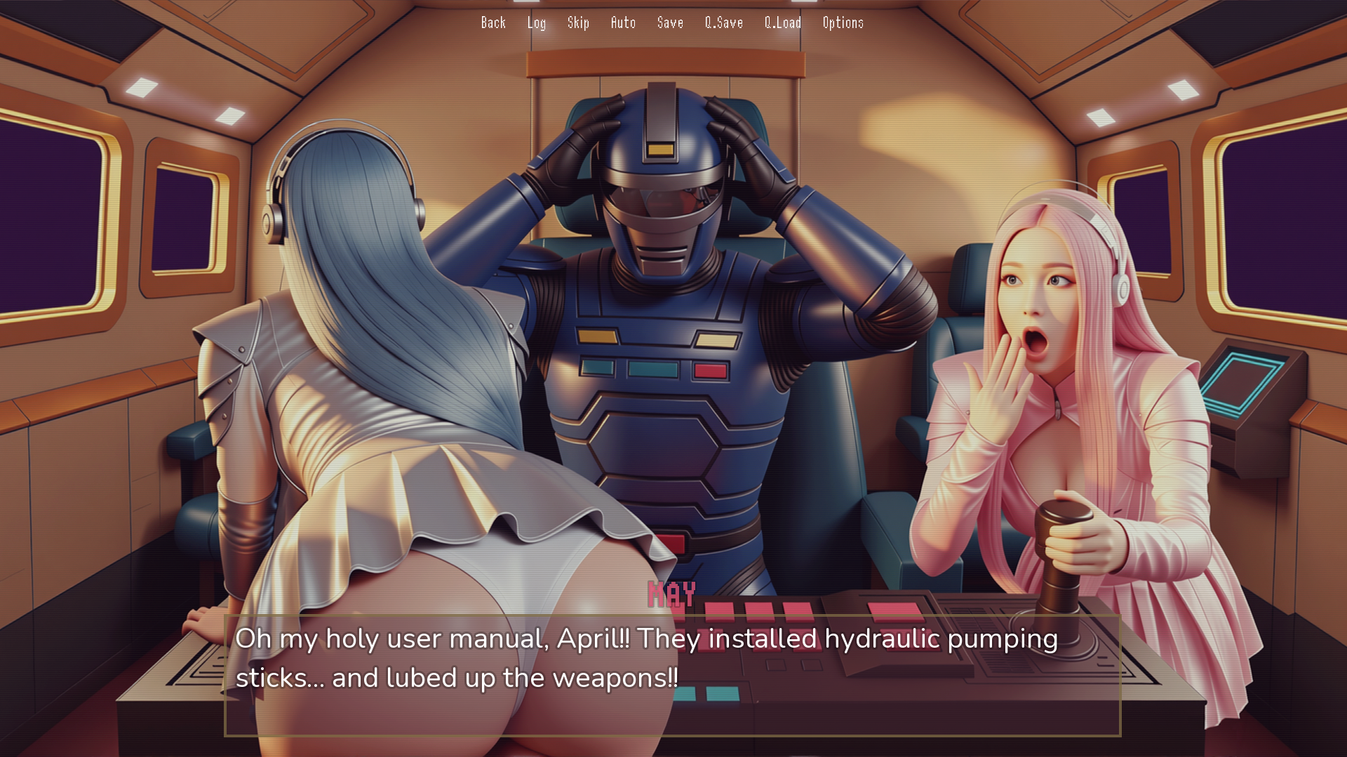 Gameplay — Scene inside the ship